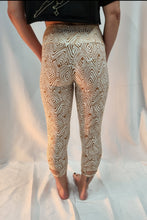 Load image into Gallery viewer, Megheera Leggings - White/Brown Tribal
